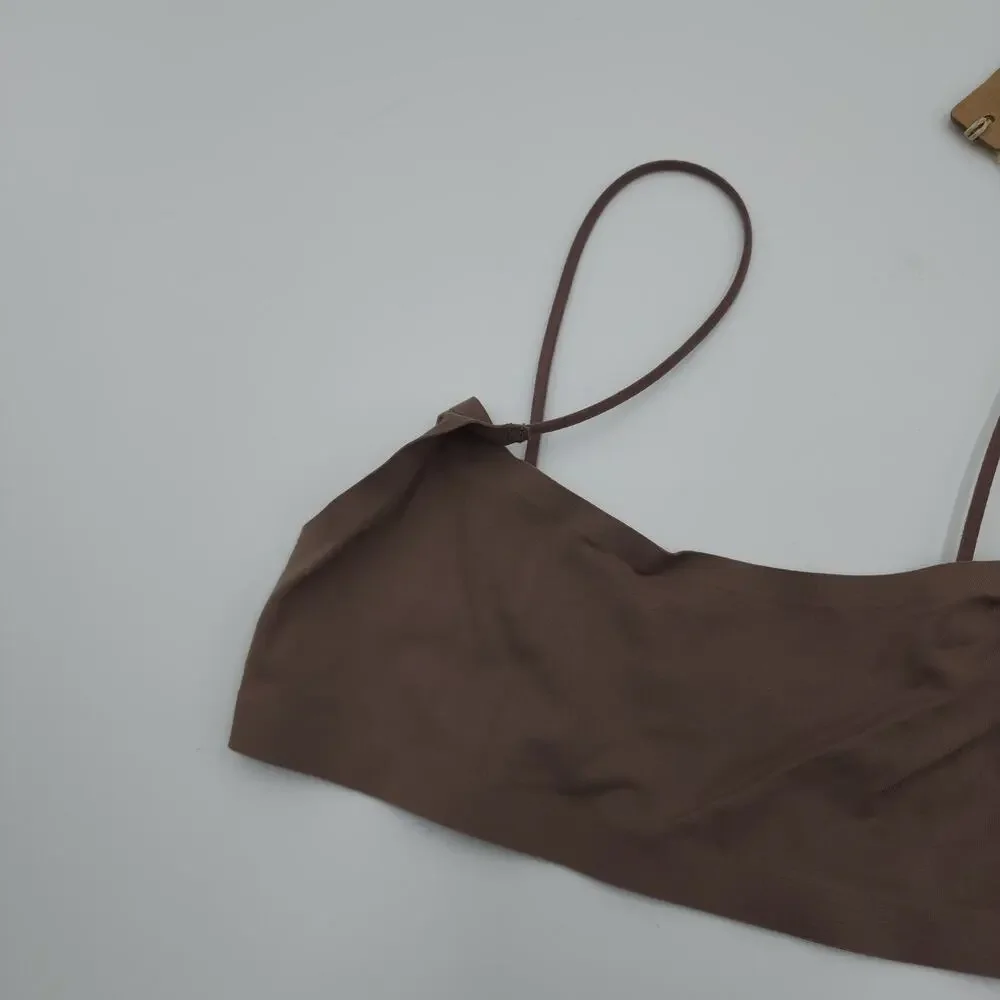 Skims Scoop Bralette in Umber Size XXS - Picture 3 of 5